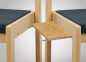 Preview: Gemeindestuhl Classica 113 B-01, mit Sitzpolster