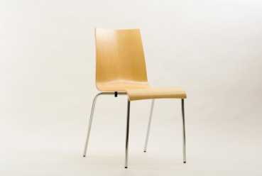 Schalenstuhl mit Chromgestell Modell ST-80-Andi ohne Polster