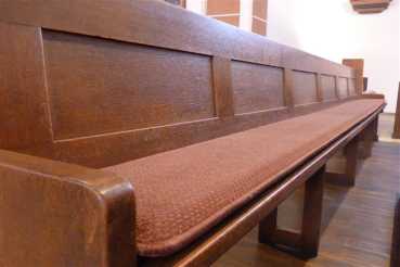 Preview: Kirchenbankpolster Original Samtplush Classic