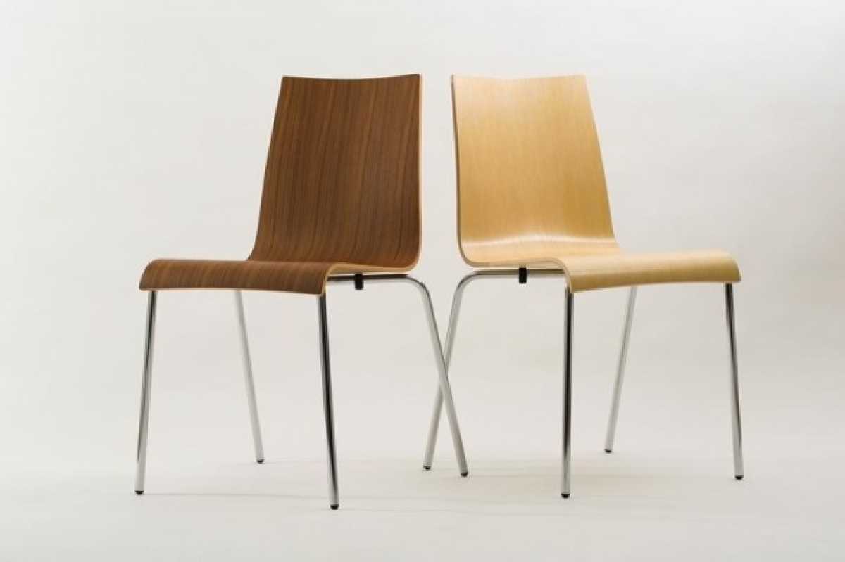 Schalenstuhl mit Chromgestell Modell ST-80-Andi ohne Polster
