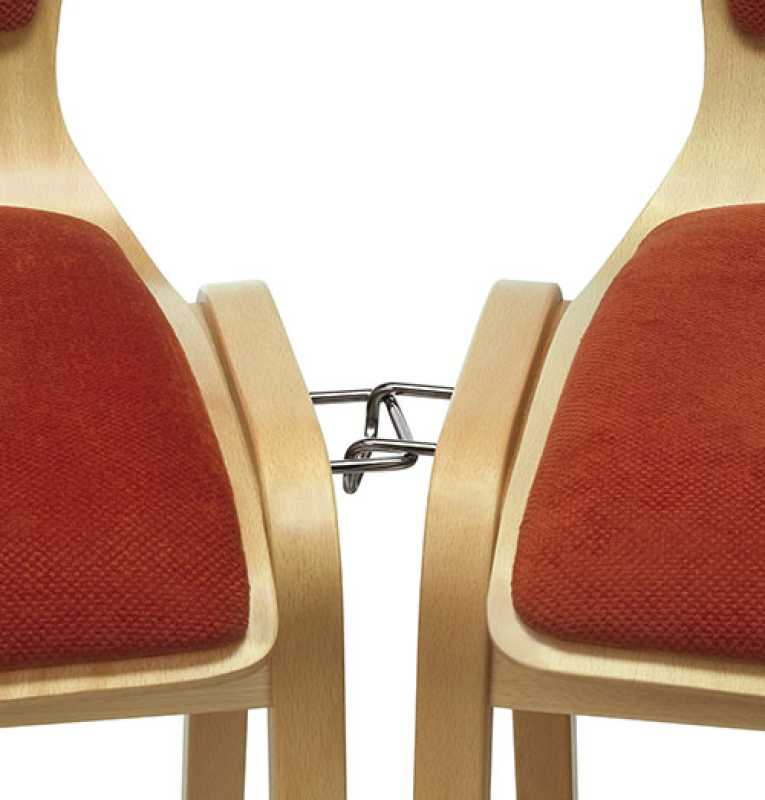 Schichtholzstapelstuhl Gestelle Meta 160 LI, mit Lordosenstütze
