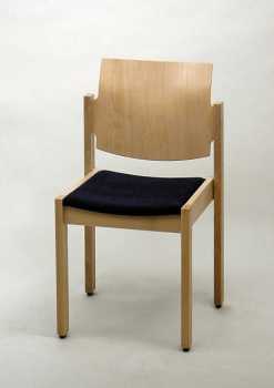 Gemeindestuhl Classica 113 S-01, mit Sitzpolster